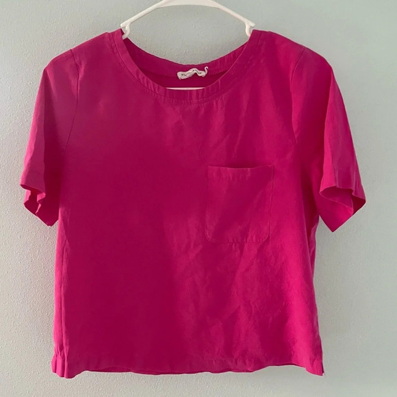 Good American pink tee size 2 medium - Picture 1 of 6